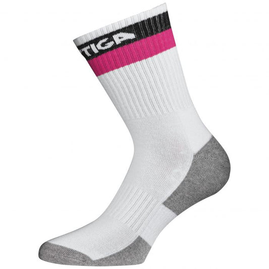Stiga Prime Socks High White Pink - TT Sports