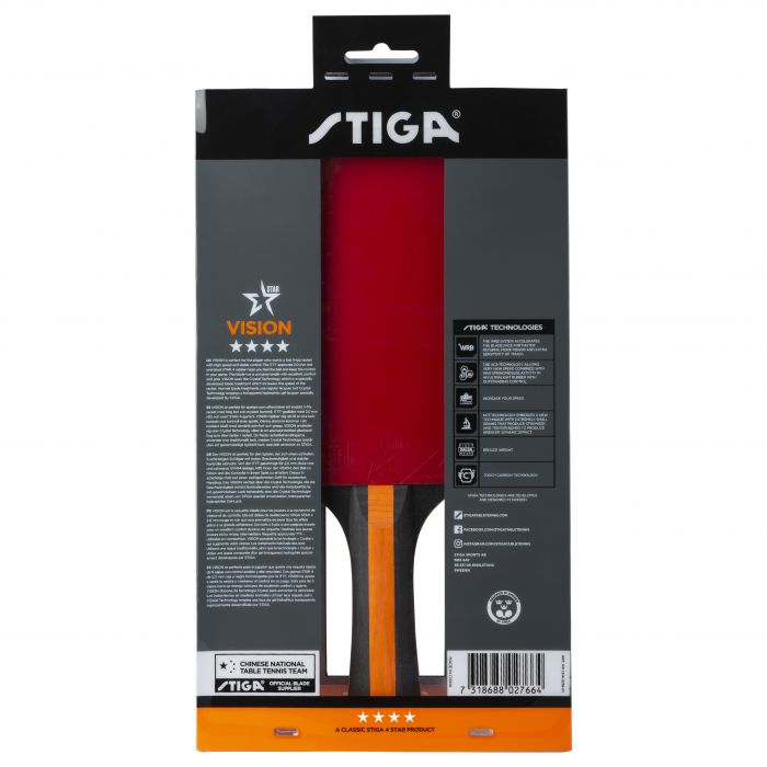 Stiga Xu Xin Vision Table Tennis Bat - TT Sports