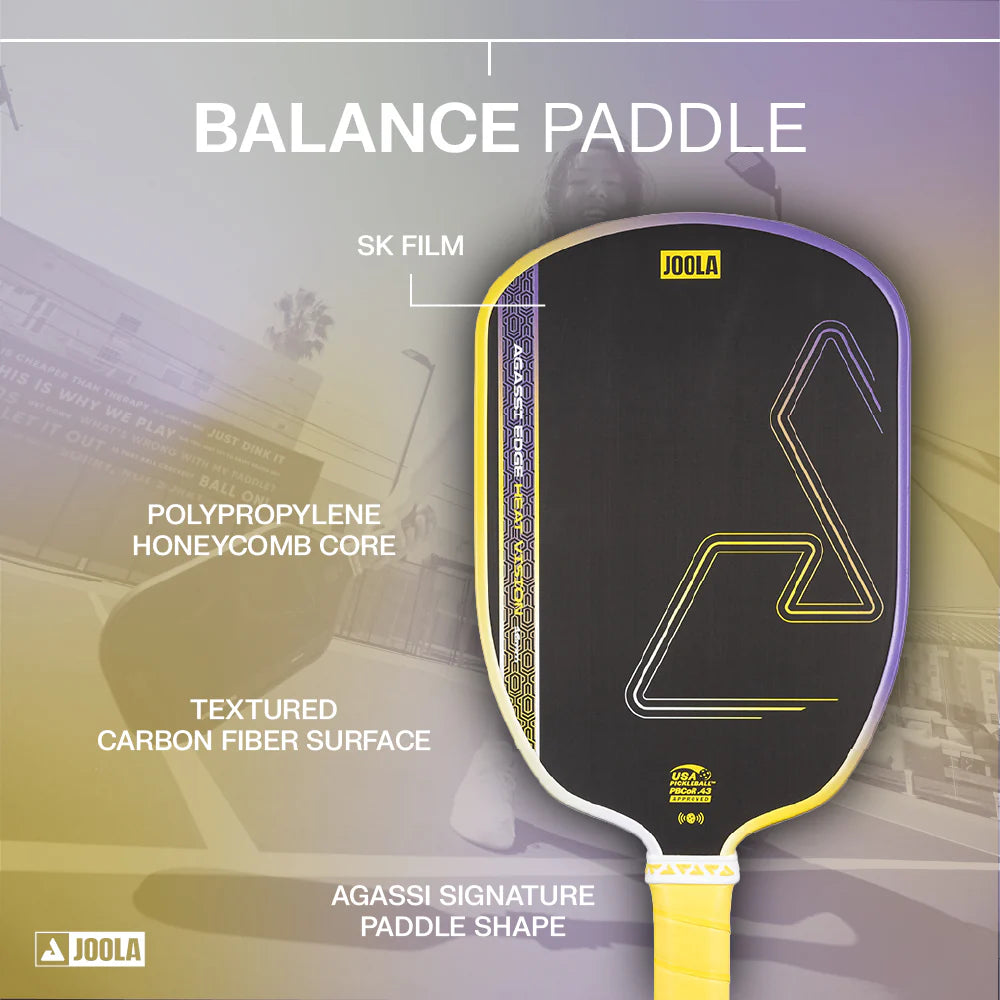 JOOLA Agassi Edge Heat Vision Flash Yellow 16mm