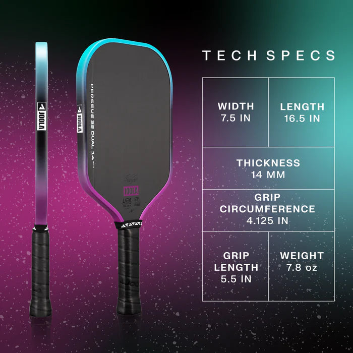 Joola Ben Johns Perseus 3S Dual Pickleball Paddle - 14mm