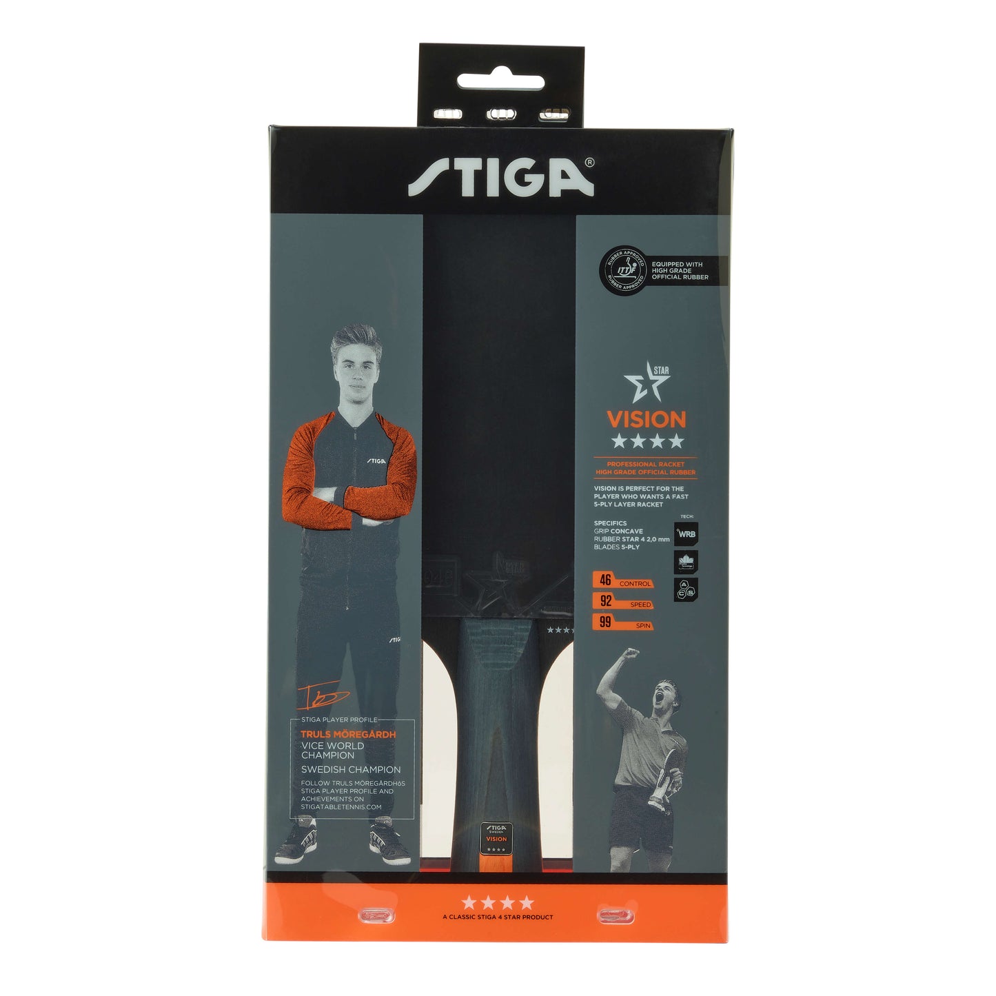 Stiga Vision 4 Star Table Tennis Bat