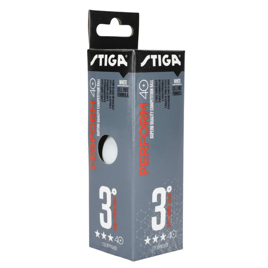 Stiga Perform 40+ 3 Star Table Tennis Balls - 3-Pack