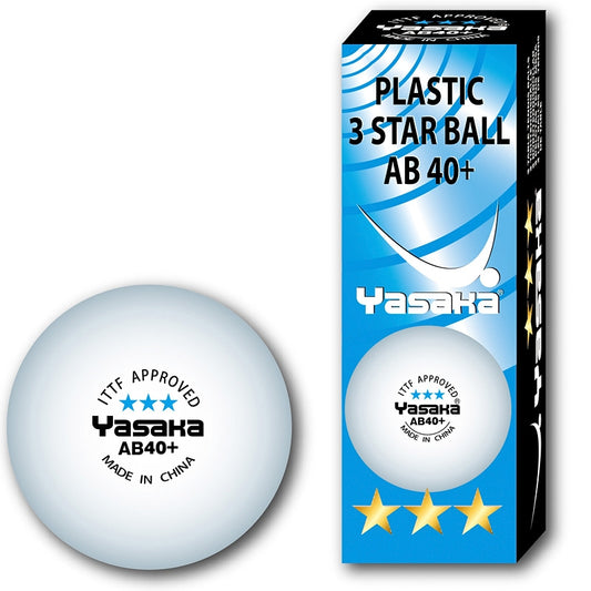 Yasaka 3 star 3-Pack AB40+ high quality table tennis balls