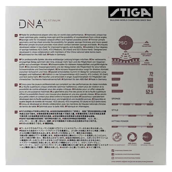 Stiga DNA Platinum XH - TT Sports