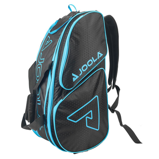 JOOLA Tour Elite Bag (Black - Light Blue)