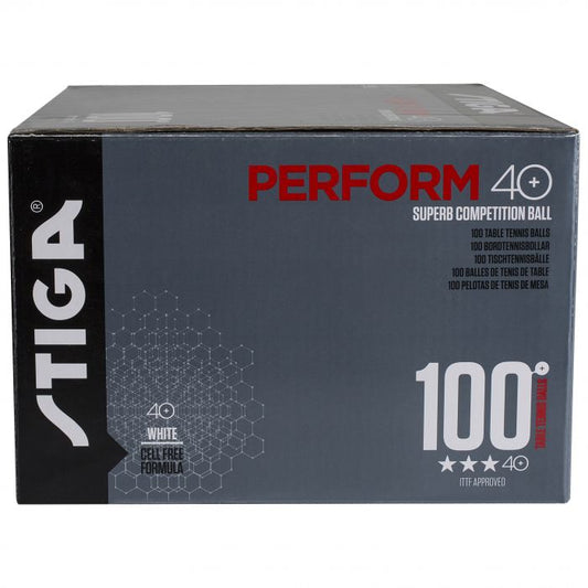 Stiga Perform 3 Star ABS White Balls 100 Pack - TT Sports