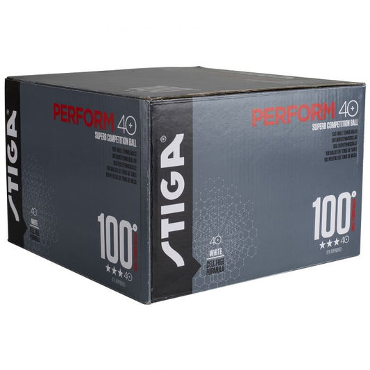 Stiga Perform 3 Star ABS White Balls 100 Pack - TT Sports