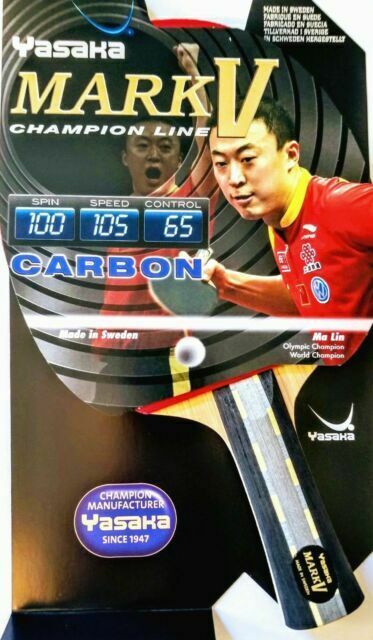 Yasaka Mark V Carbon Table Tennis Bat - TT Sports
