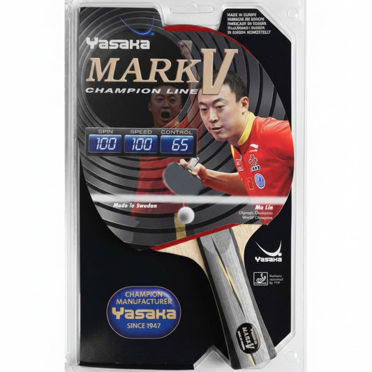 Yasaka Mark V Table Tennis Bat in display packaging - TT Sports