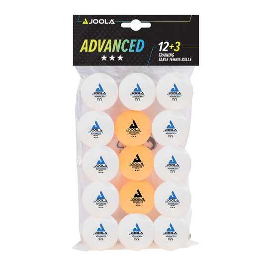 Joola Advanced Training Table Tennis Balls - 12+3 Pack